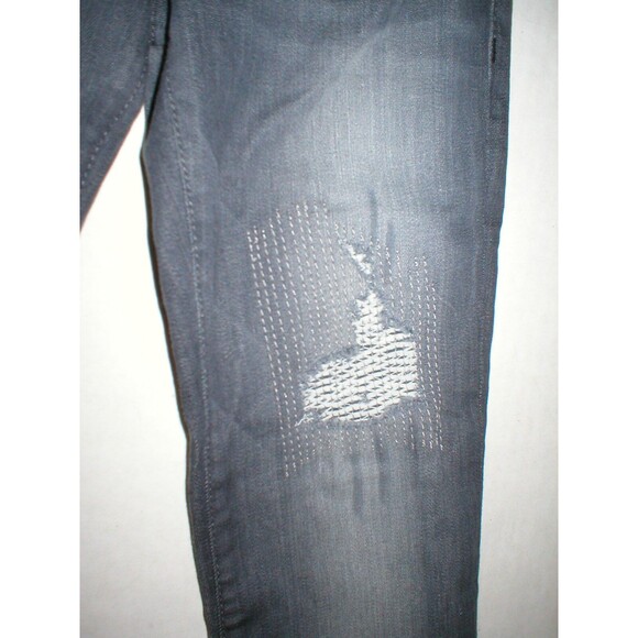 New Womens True Religion Brand Jeans Cora Metal Studs Destroyed Black NWT USA 24 - Picture 5 of 6